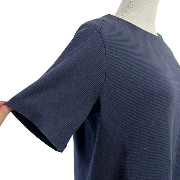 Dusty Blue Elle Blouse with Front Pocket Size Large Cotton Polyester - Picture 4 of 6